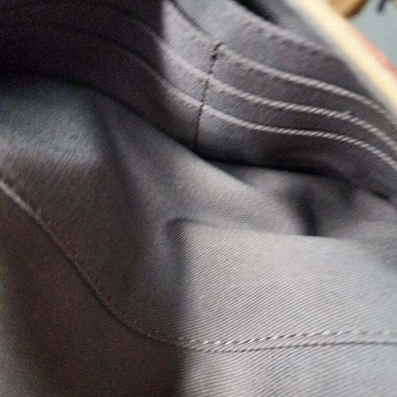 LOGO by Lori Goldstein NWT Leather Envelope Pouch with RFID Sea Blue - Picture 10 of 13